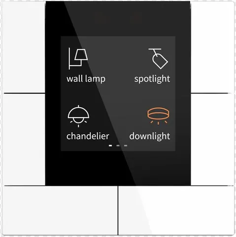 KNX Push Button Sensor with LCD & Secure, 55mm