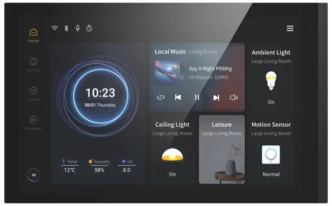 KNX Smart Touch S15 with Secure (KNX+ SIP Intercom+App Server)